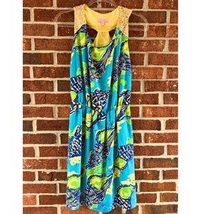 Lilly Pulitzer Sequin Shoulder Dress Size L